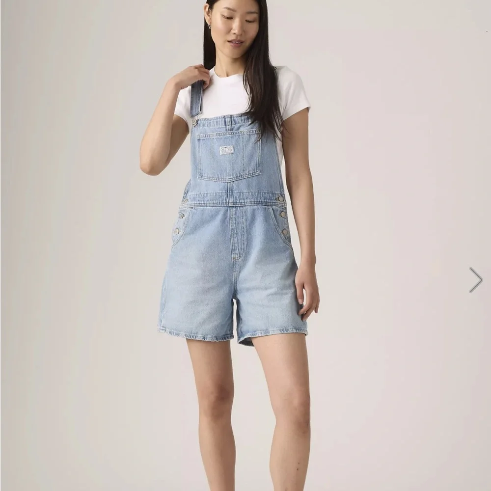 Levi's  Blue Denim Overalls - Picture 12 of 14